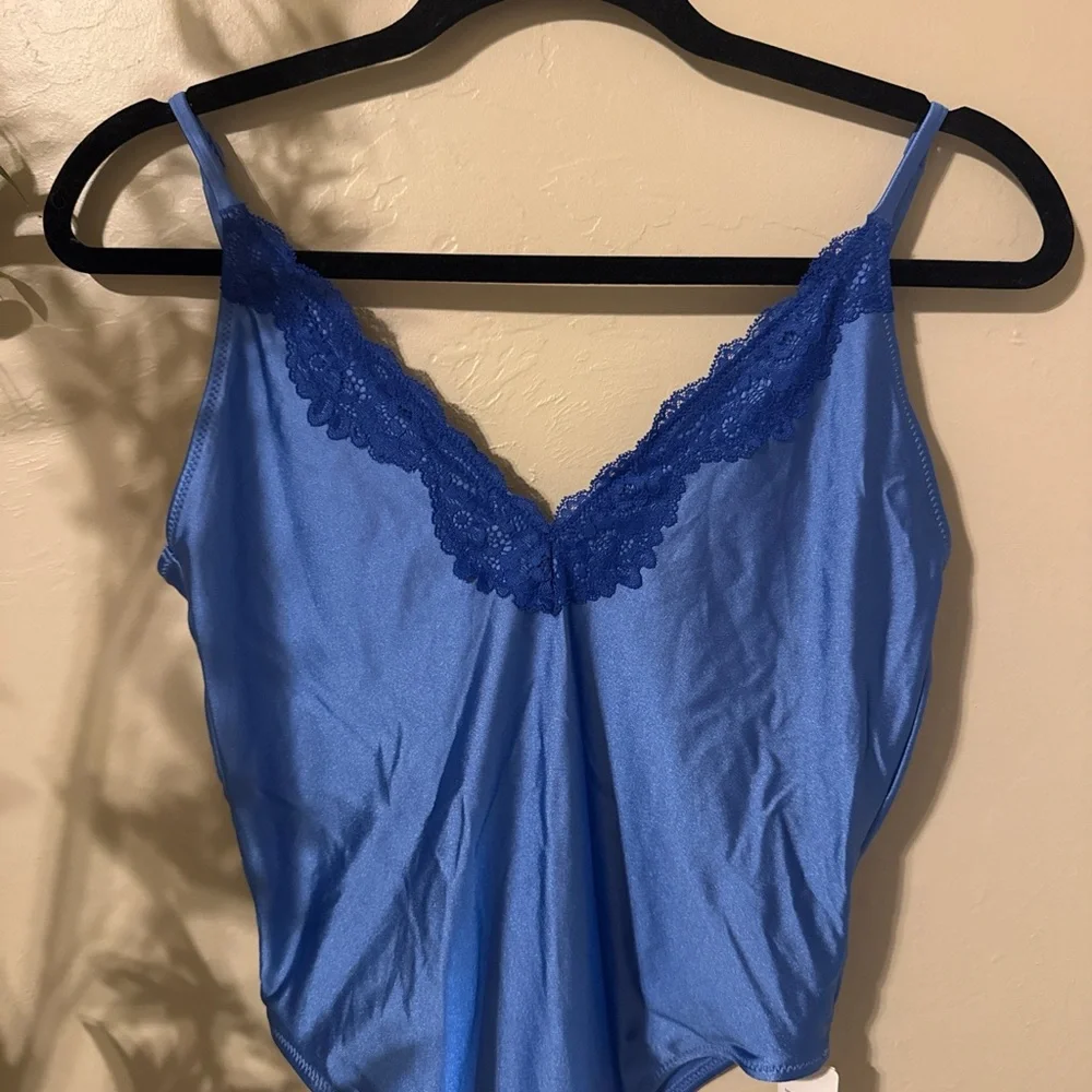 aerie Satin Lace Trim swimsuit - Picture 6 of 8